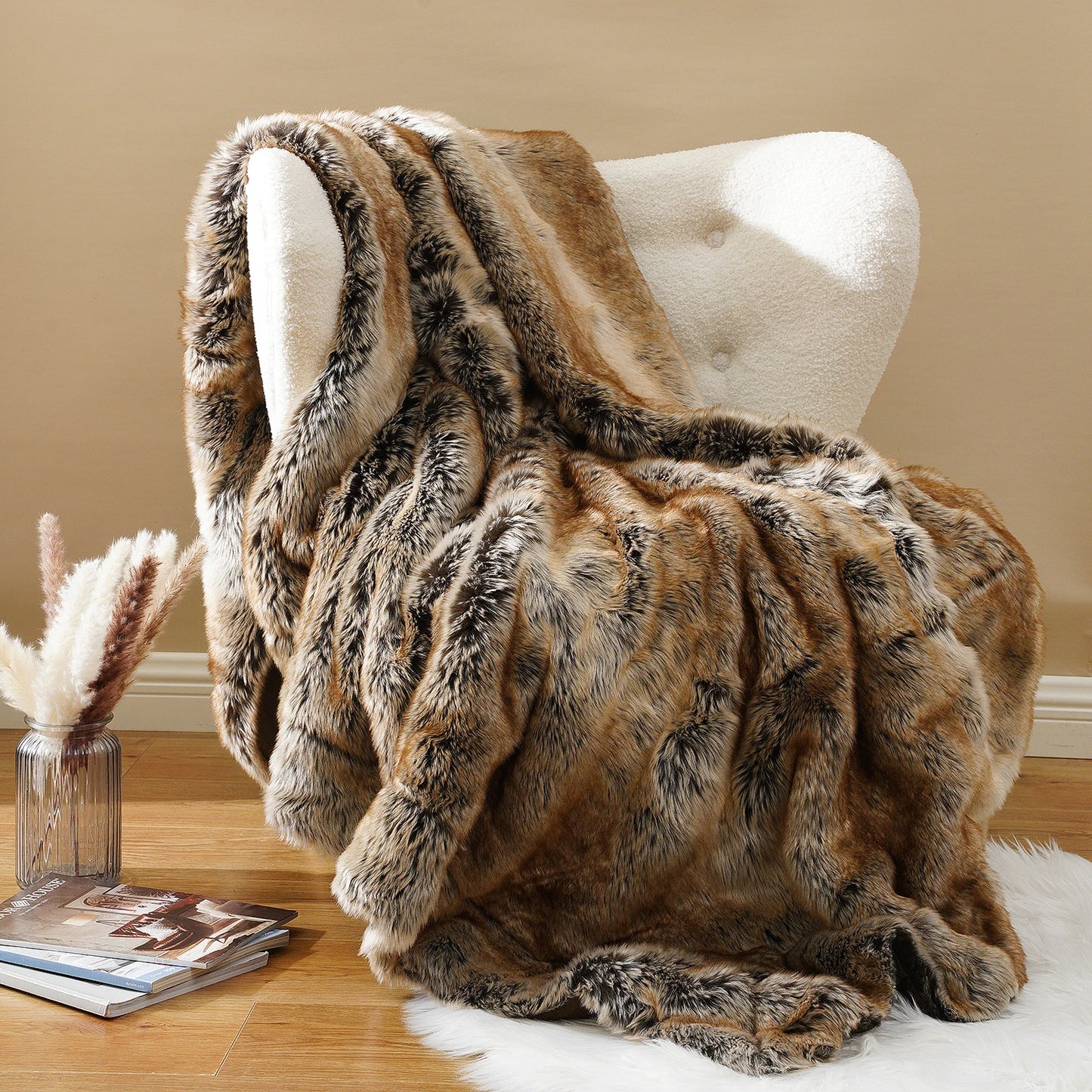 Milano Faux-Fur Blanket Throw