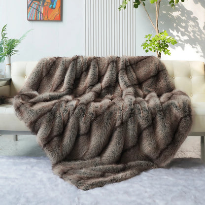 Fabian Faux-Fur Blanket Throw