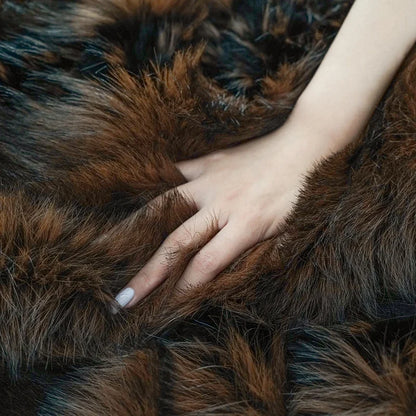 Norweigian Faux-Fur Blanket Throw