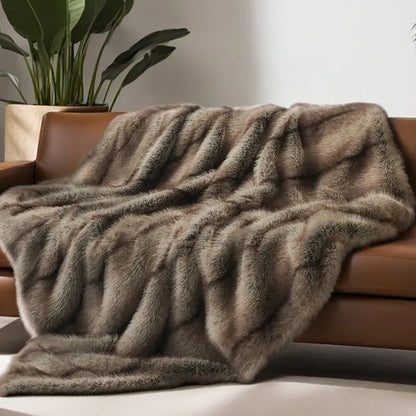 Fabian Faux-Fur Blanket Throw