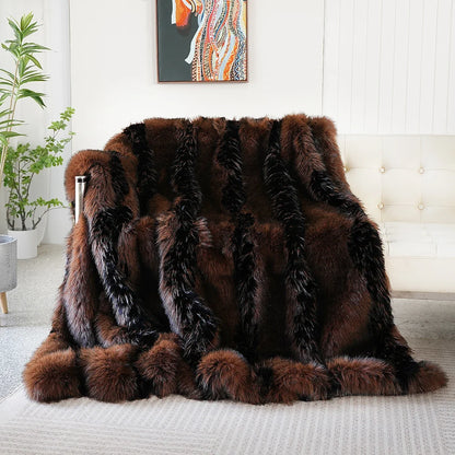 Norweigian Faux-Fur Blanket Throw