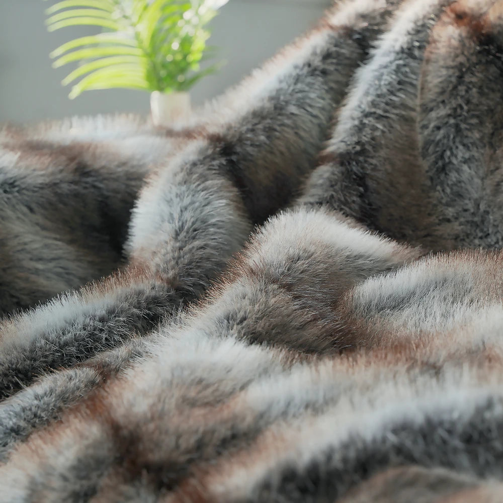 Fabian Faux-Fur Blanket Throw