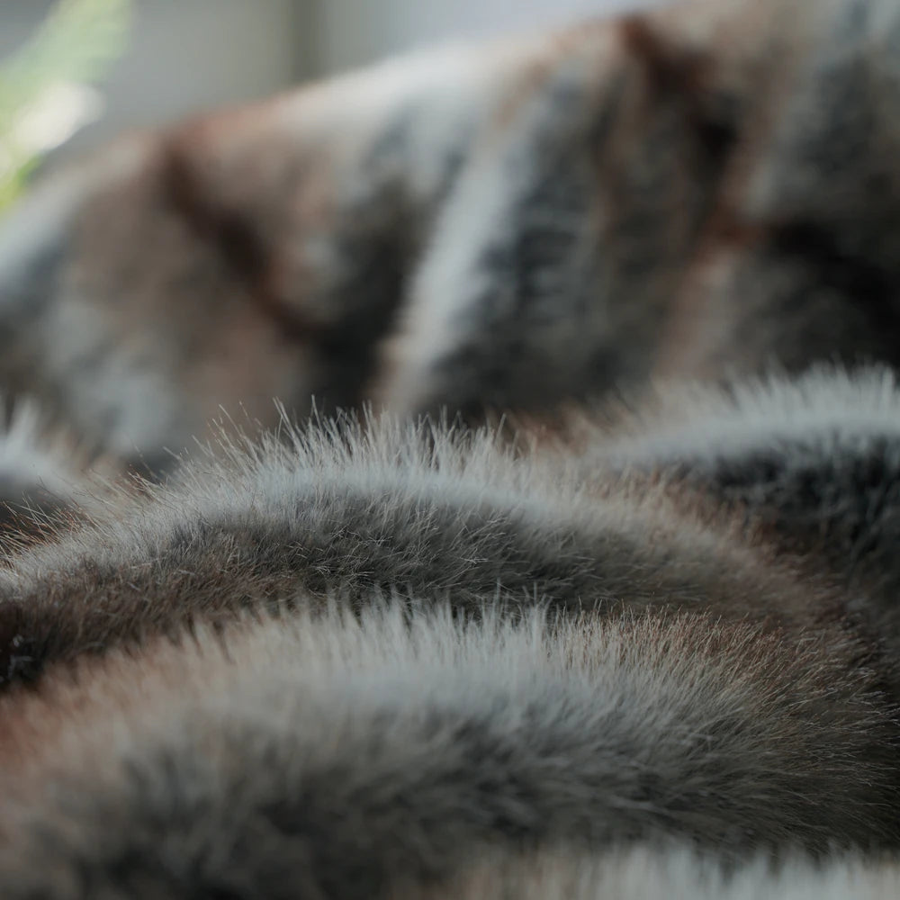 Fabian Faux-Fur Blanket Throw