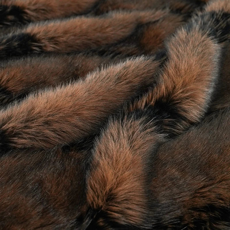 Norweigian Faux-Fur Blanket Throw